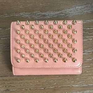 Christian Louboutin Studded Pink Wallet